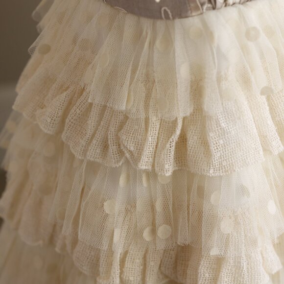 Girl's Linen Silk and Lace Couture Dress Boutique 18 Months Like New Perfect - Picture 4 of 9